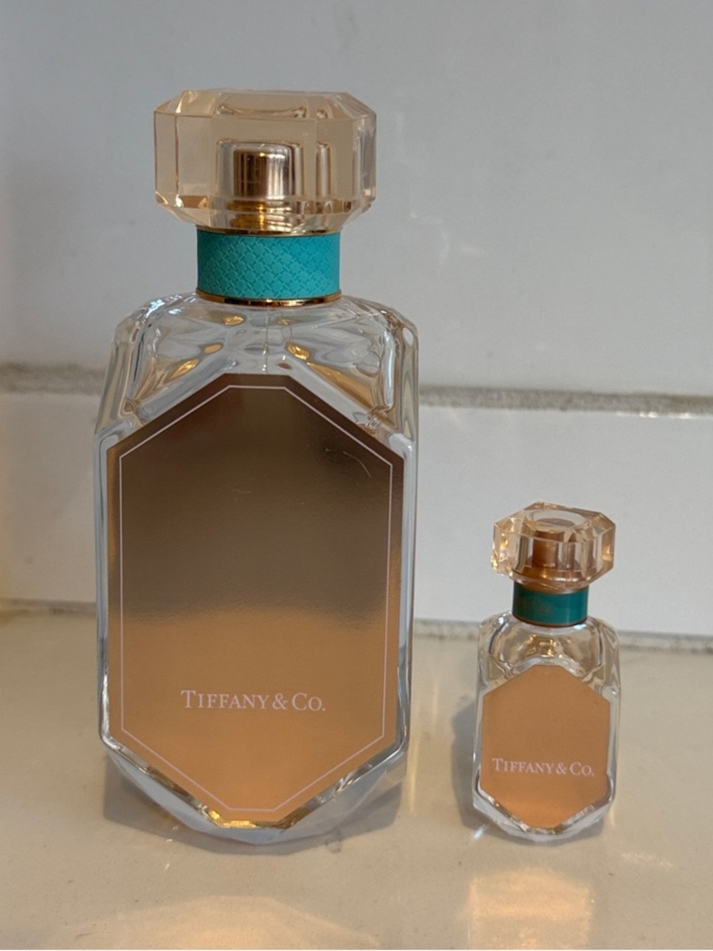 Tiffany & Co. Rose Gold EDP 2.5oz and travel - USED ~80% left